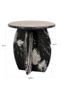 SHERLOCK round table in black marble - 50 cm
