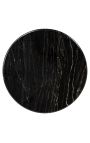 SHERLOCK round table in black marble - 50 cm