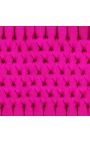 Baroque bed fuchsia velvet fabric and silver wood