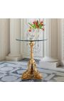 Jalustapöytä Louis XV Style pronssia ja lasia