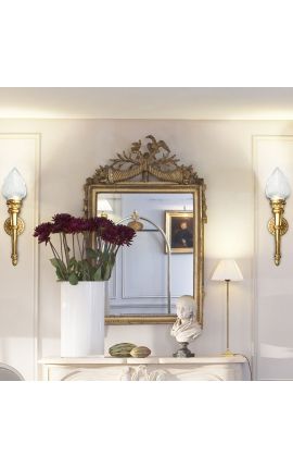 Large wall light torch bronze French Empire style