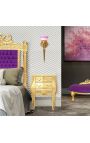 Grande applique murale en bronze avec tulipe de style Empire