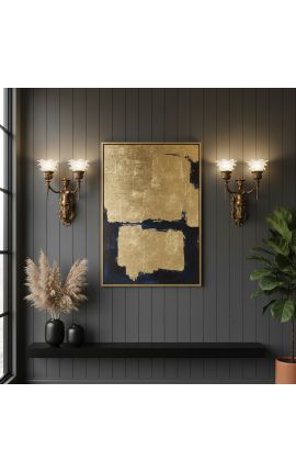 Sconce patinētā bronzas sieviete ar cepuri