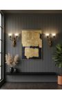 Sconce i patinert bronse kvinne med en lue