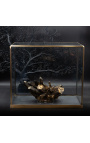 Large block of transparent quartz presented on an acrylic base (Dupliqué) - 2