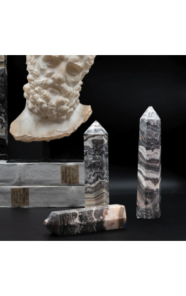Ensemble de 3 obélisques de Calcite