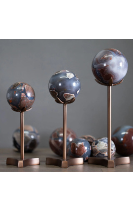 Set od 3 metala u boji brončanog elementa "cvijeta" - 2