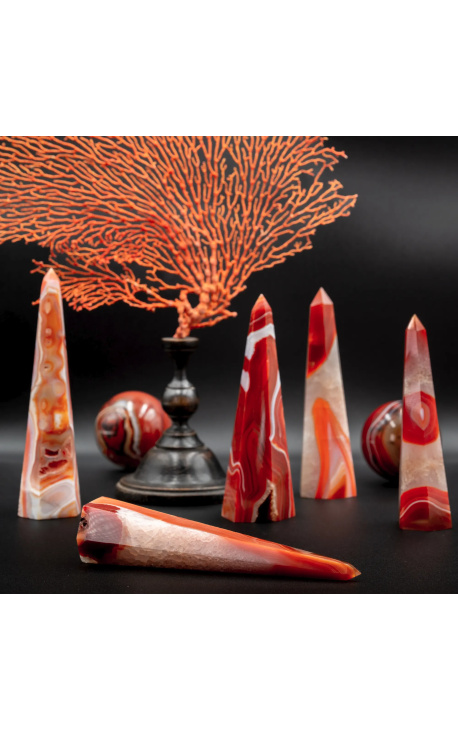 Set od 5 Sordonyx obelisks - 1