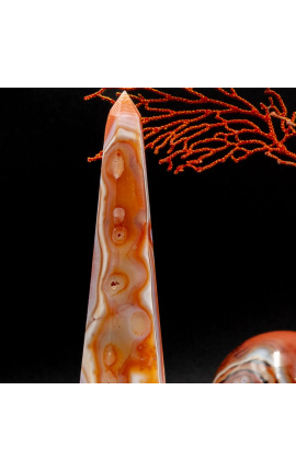 Sada 5 Sardonyx obelisks - 2