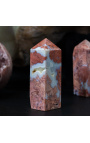 Set de 3 obelisk-uri de agat roz - 12 cm - 2
