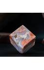 Σετ από 3 ροζ agate κύβους - 5 cm - 2