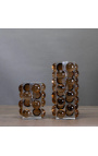 60 'egyetlen virág váza borostyánsárga színű és tiszta üveg - méret s - 2
