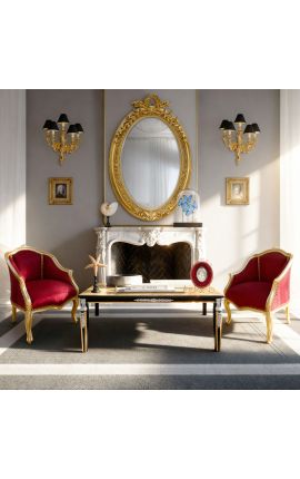 Liels Louis XV ROBAILLE Style Wall Light 5 Light Gilt Bronze - 2