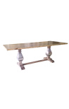 Granja grande base de madera natural con baluster de acero inoxidable