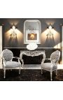 Stříbrné zrcadlo ve stylu Louis Philippe - 8