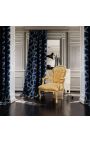 Barokne tugitool Louis XV stiilis kuldsest satiinkangast kuldpuidust - 6