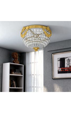 Πυροσβεστήρας οροφής με διαφανή γυάλινα μέρη και χάλκινο 30 cm διάμετρος