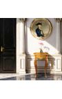 Kvadratinė lentelė Louis XV Stilius Inledas medienos, bronzos ir dažytos muzikos dekoracijos. - 11