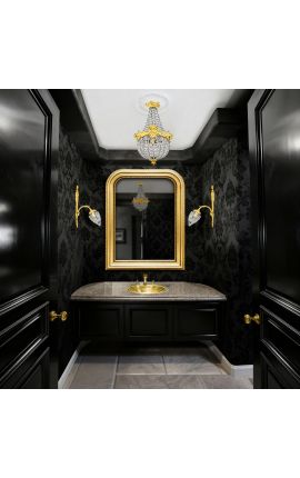 Sconce bronzā ar ar stikla daļām