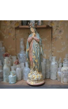 Polikromski kipni kip "Devica Marija s krono"