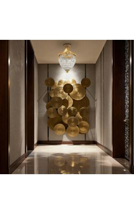 Прозрачно стъкло Chandelier с бронзи