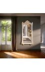 Grande specchio barocco patina beige rettangolare - 5