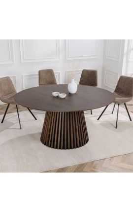 PARMA Pyöreä ruokapöytä 140 cm tumma tammi