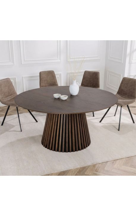 PARMA Okrugli stol 140 cm crni hrast