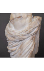 Suur Torso skulptuur Apollo koos Drapeeritud nikerdatud musta metallist baasi - 4