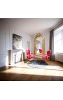 Baroka krēsls no Louis XV Stils Fuksija un zelta koksne