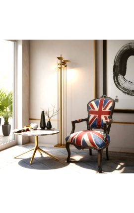 "Union Jack" barokna foša od Louis XV stil i crno drvo