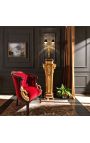 Napoleon III stil kolonne med rammer og gull bronzes