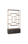 Display cabinet Hunter black rustic - 1