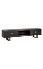 TV cabinet Hunter black rustic - 1