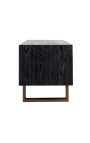 TV cabinet Hunter black rustic - 4