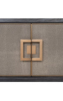 TV cabinet Bloomville brass shagreen - 9