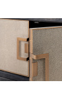TV cabinet Bloomville brass shagreen - 2
