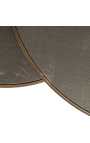 Coffee table Bloomville brass shagreen incl. glass tops (Set of 2) - 5