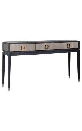 ERYNDOR Shargren Consel Console Tablica u crnom hrastu - 165 cm