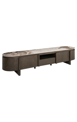 Valyron TV kapis tammes marmor-efekti keraamilise top - 220 cm - 1