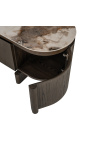 Valiron TV kabinet v hrastu z marmornim učinkom keramični top - 220 cm - 4