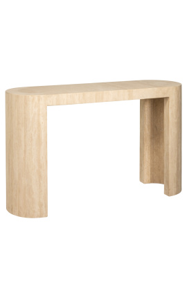 StrucTura Console Table i beige travertin - 140 cm