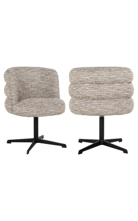 Dining chair Alexander Jones beige coco swivel (Chadwick) - 8 - 1