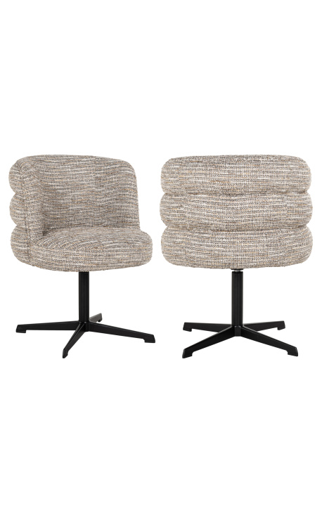 Dining chair Alexander Jones beige coco swivel (Chadwick) - 8 - 1