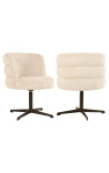 Dining chair Alexander Jones cream fusion swivel (Chadwick) - 4 - 1