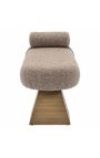 Bench Alexander Jones brown tweed fire retardant (Geneva) - 6