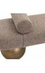 Bench Alexander Jones brown tweed fire retardant (Geneva) - 8