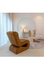 STRUCTURA console table in beige travertine - 140 cm