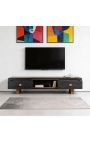 TV cabinet Hunter black rustic - 3