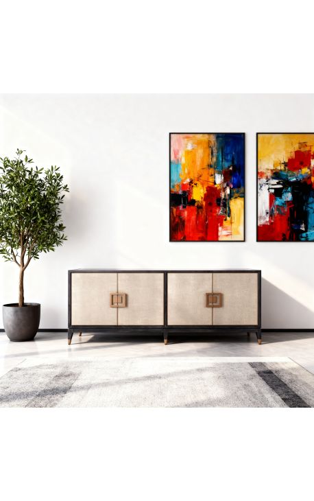 ERYNDOR Shagraen Effect Sideboard em preto Oak - 193 cm